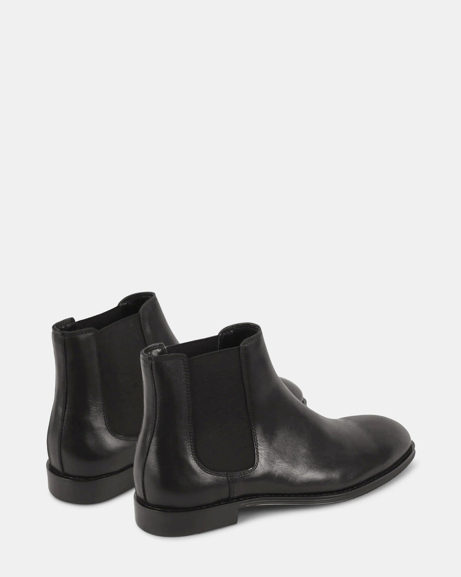 SLEVIN BLACK LEATHER - Men's Shoes - Steve Madden Canada