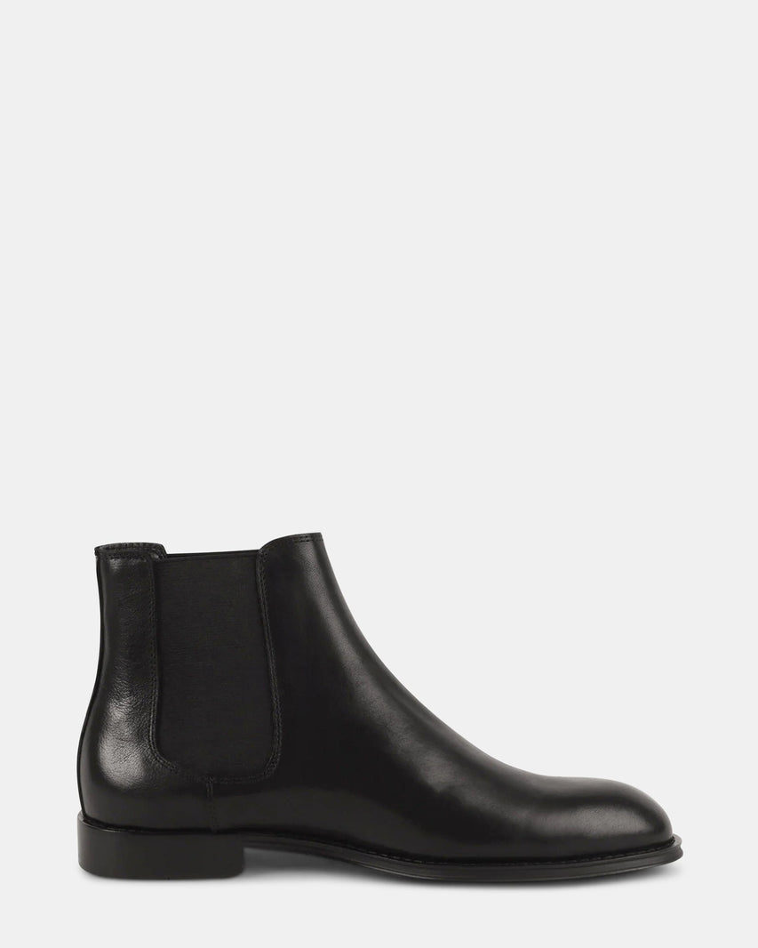 SLEVIN BLACK LEATHER - Men's Shoes - Steve Madden Canada