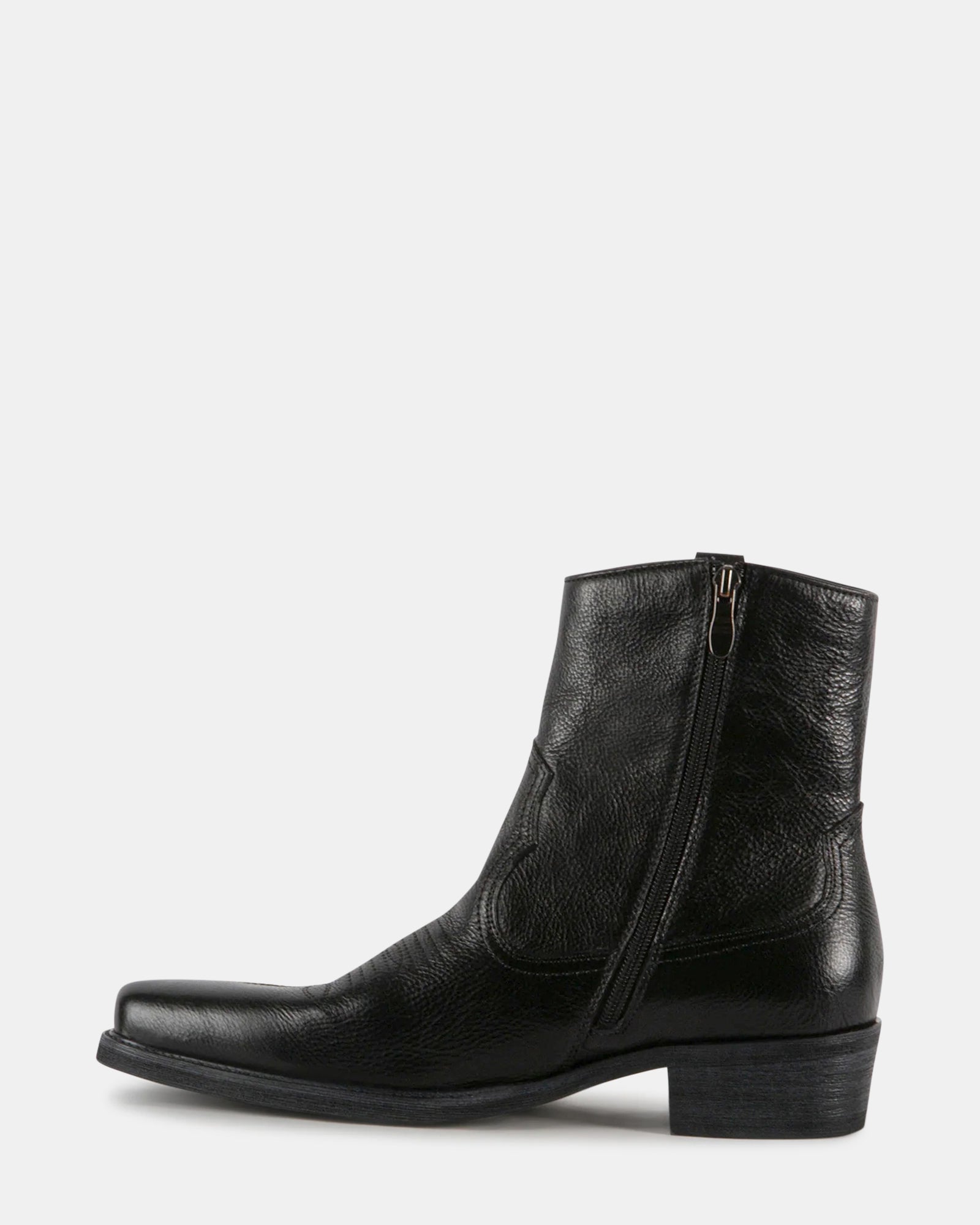 STERGIS BLACK LEATHER - Men's Shoes - Steve Madden Canada