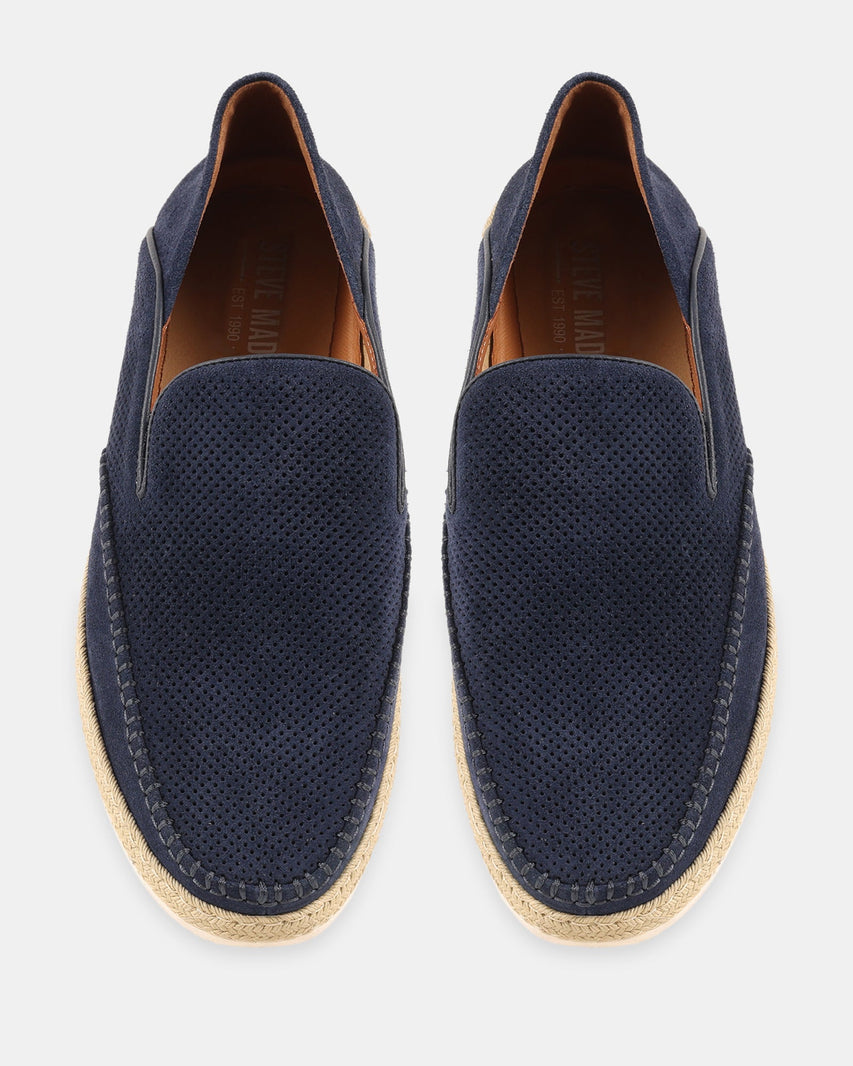 THIAGO NAVY SUEDE - Men's Shoes - Steve Madden Canada