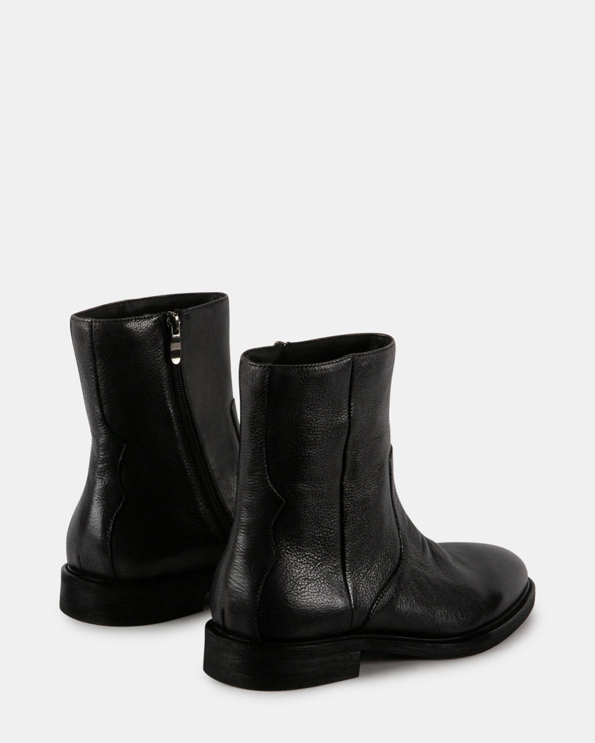 TRAVERSE BLACK LEATHER - Men's Shoes - Steve Madden Canada