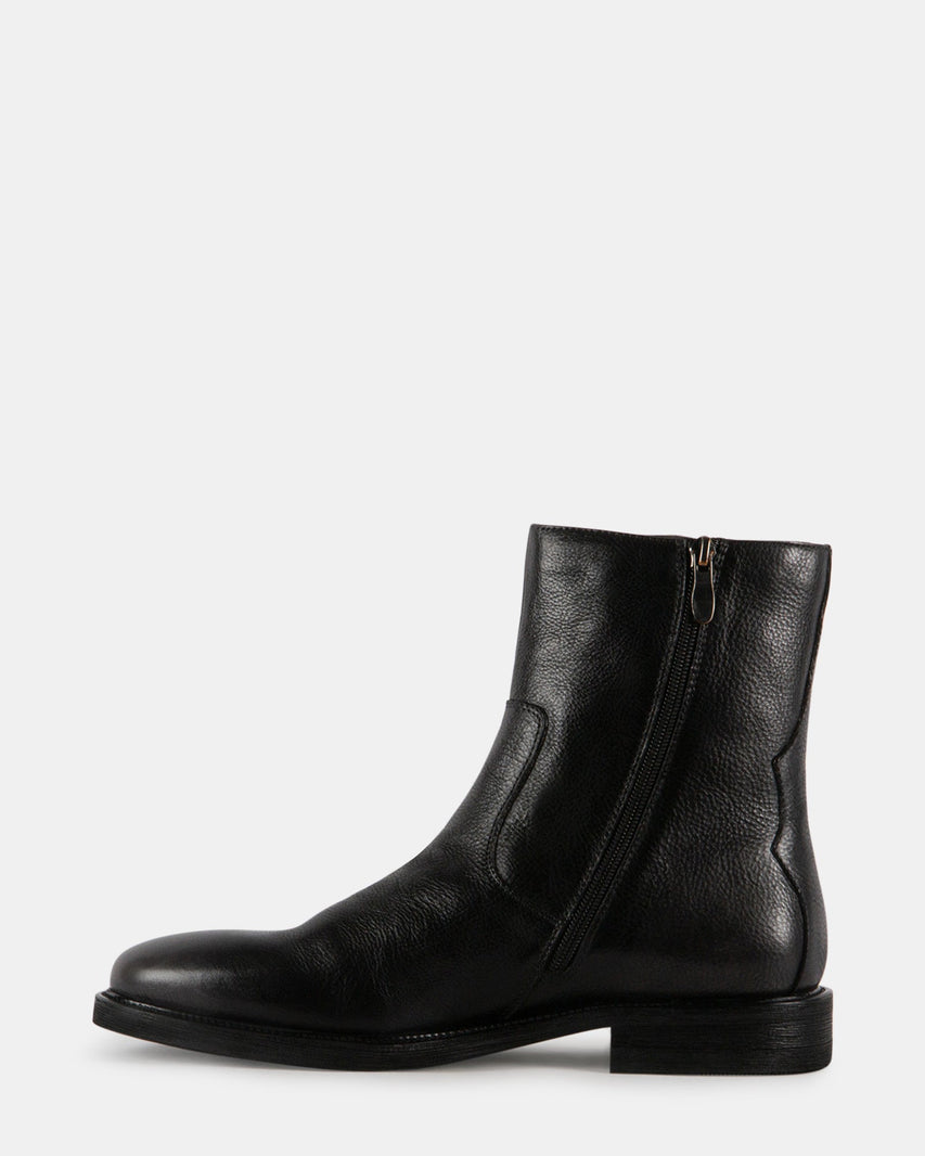 TRAVERSE BLACK LEATHER - Men's Shoes - Steve Madden Canada