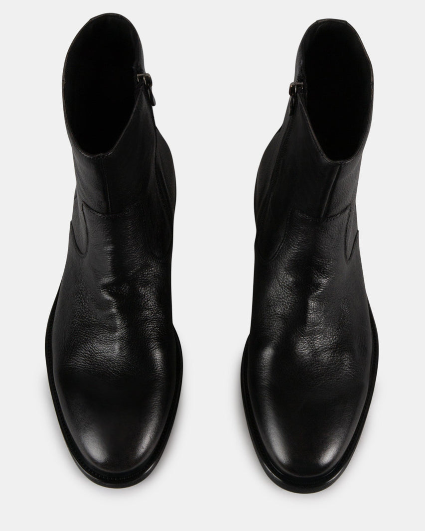 TRAVERSE BLACK LEATHER - Men's Shoes - Steve Madden Canada