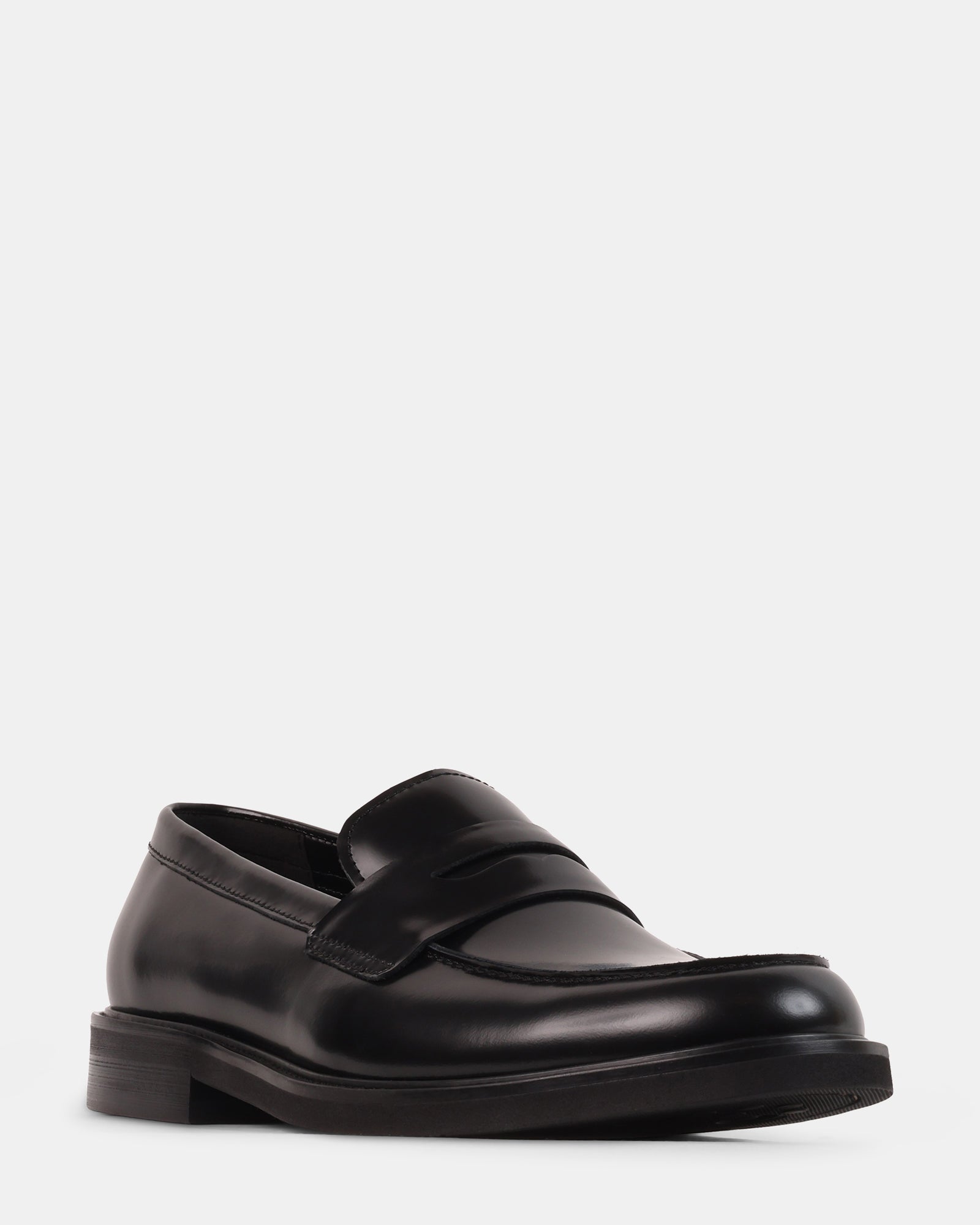 VANCEEE BLACK LEATHER - Men's Shoes - Steve Madden Canada