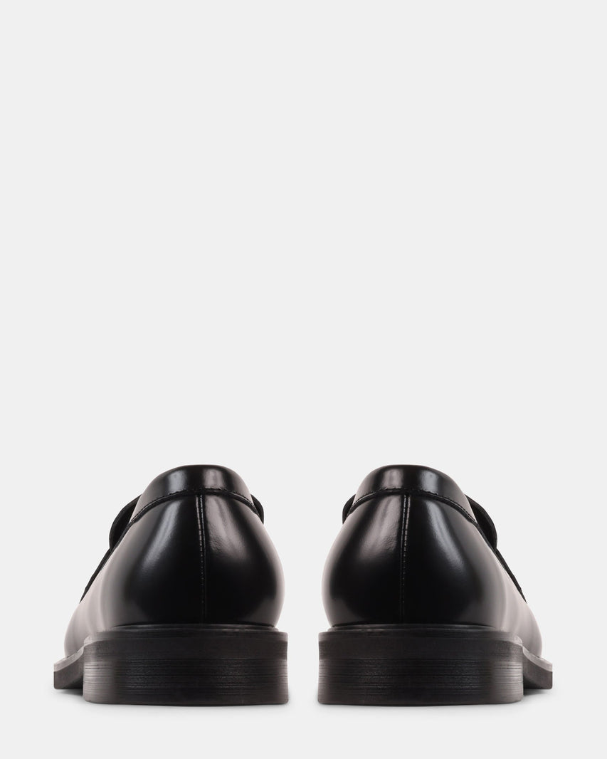 VANCEEE BLACK LEATHER - Men's Shoes - Steve Madden Canada