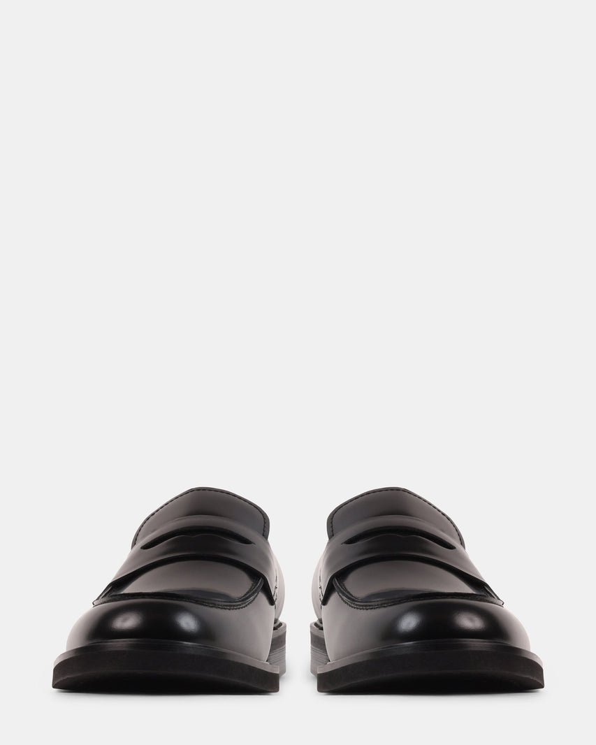 VANCEEE BLACK LEATHER - Men's Shoes - Steve Madden Canada