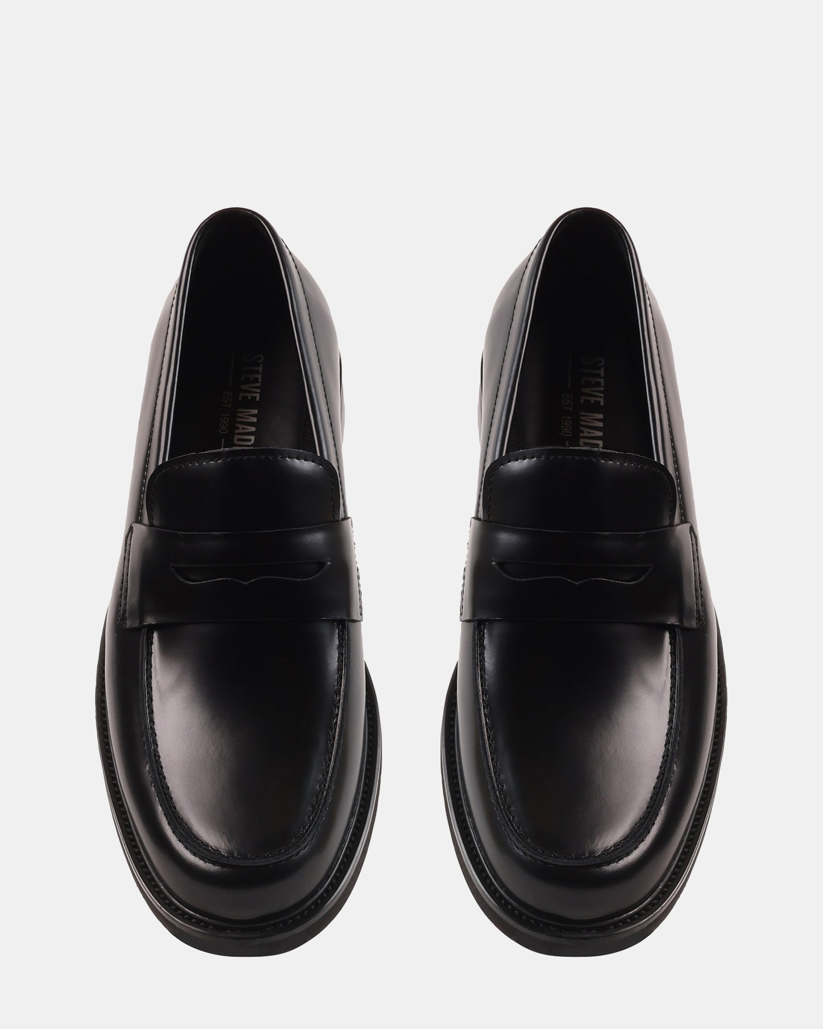 VANCEEE BLACK LEATHER - Men's Shoes - Steve Madden Canada