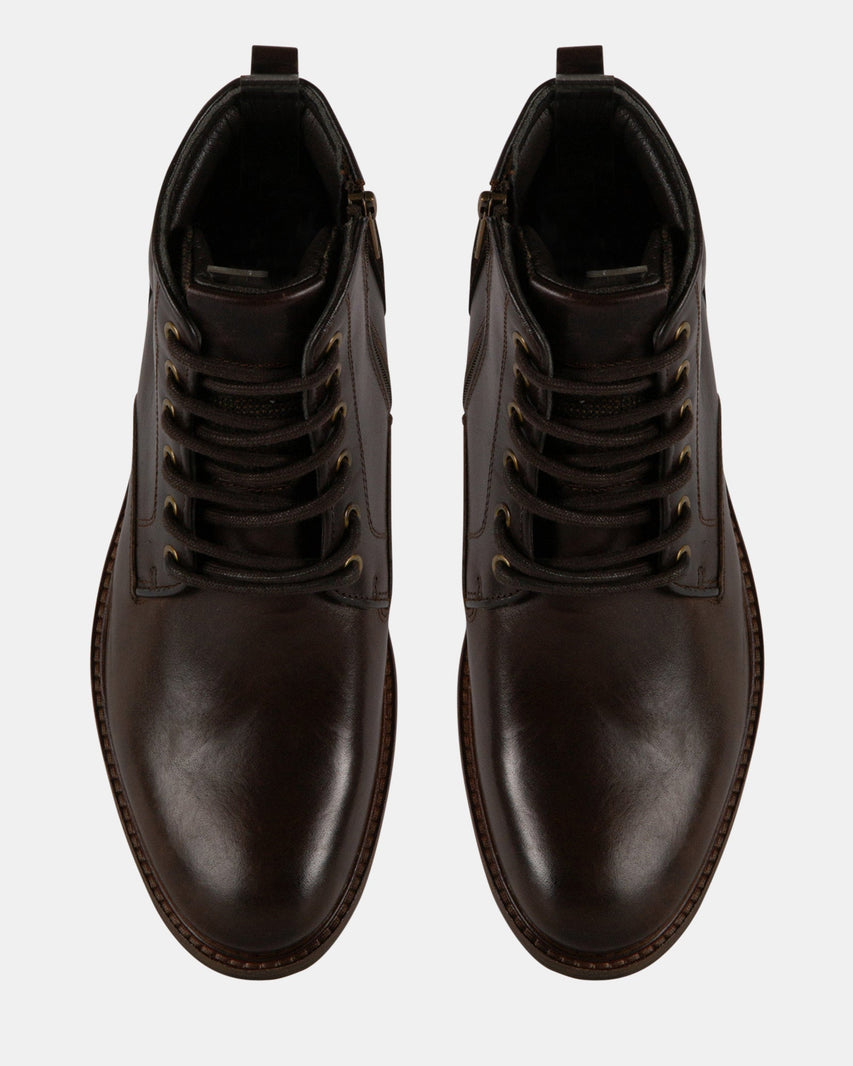 WESTTINN BROWN LEATHER - Men's Shoes - Steve Madden Canada