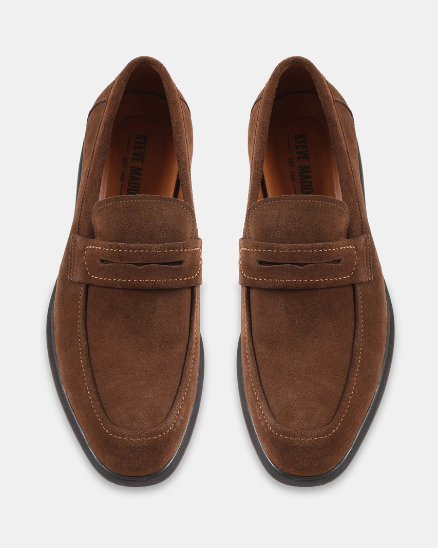YANIS BROWN SUEDE - Men's Shoes - Steve Madden Canada