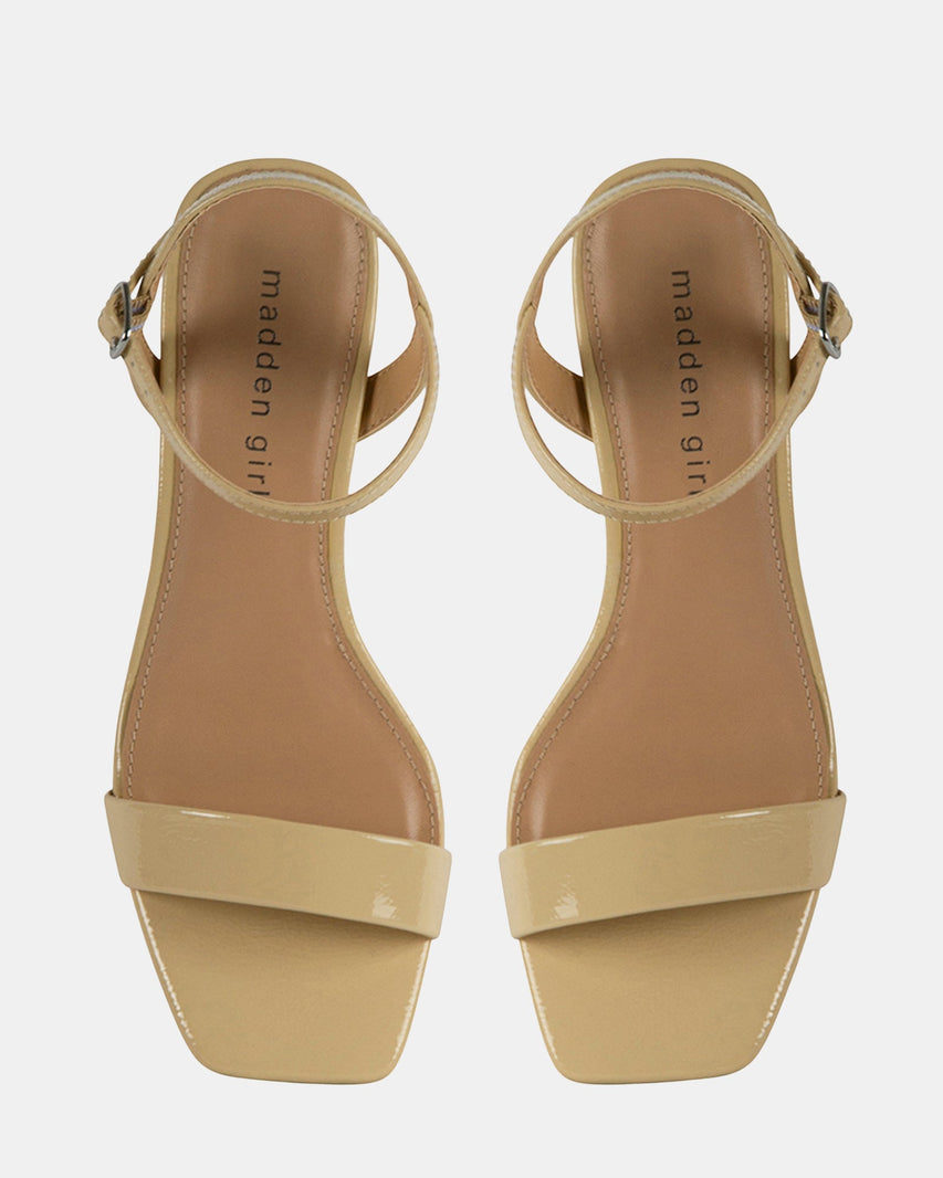 BIRDIE NATURAL PATENT - Women's Shoes - Steve Madden Canada