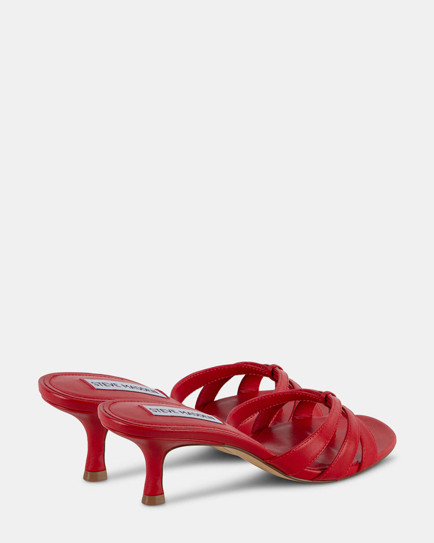 CARY RED LEATHER - Women's Shoes - Steve Madden Canada