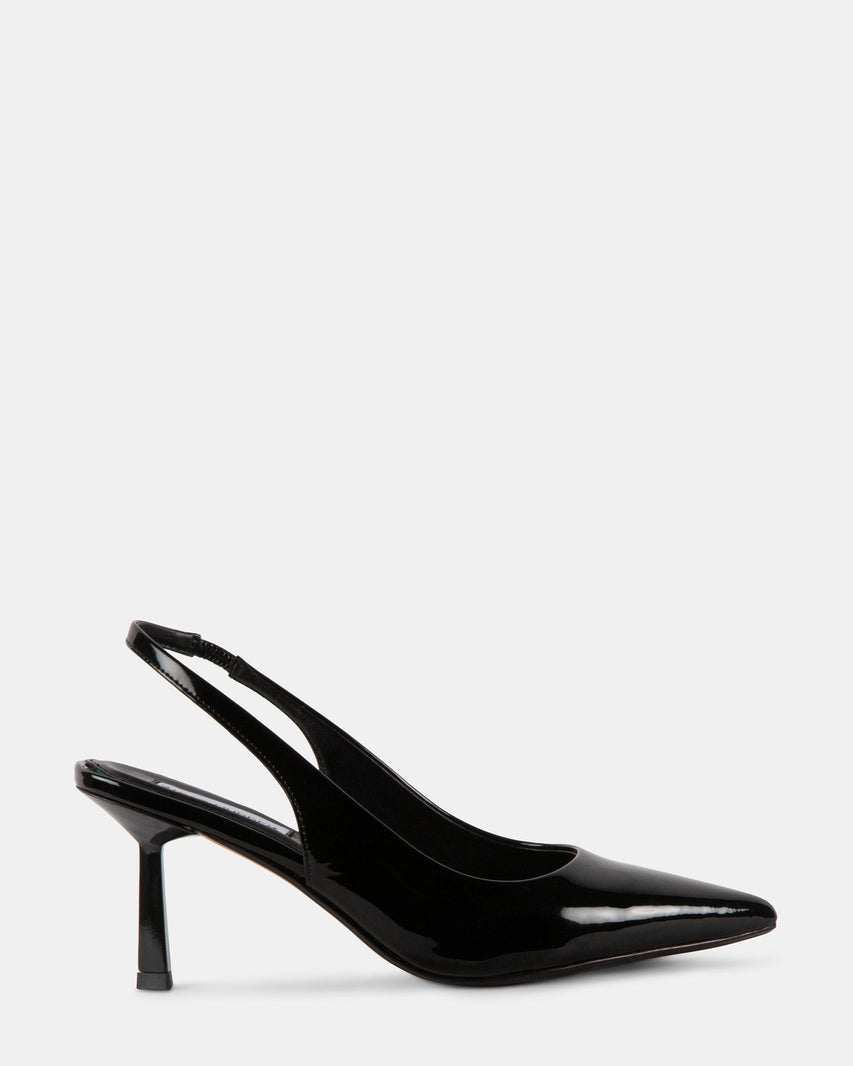 DELVA BLACK PATENT - Women's Shoes - Steve Madden Canada