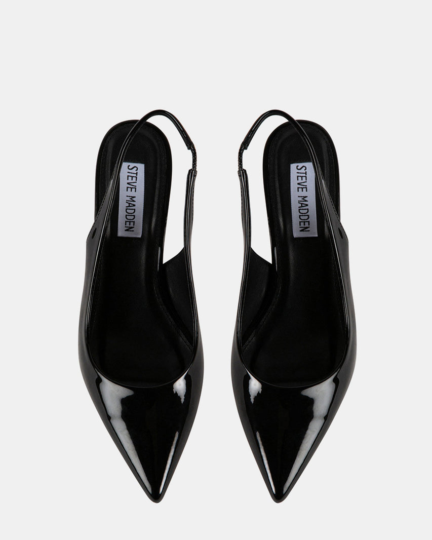 DELVA BLACK PATENT - Women's Shoes - Steve Madden Canada
