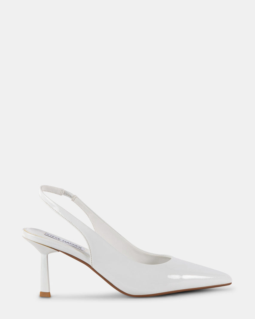 DELVA WHITE PATENT - Women's Shoes - Steve Madden Canada