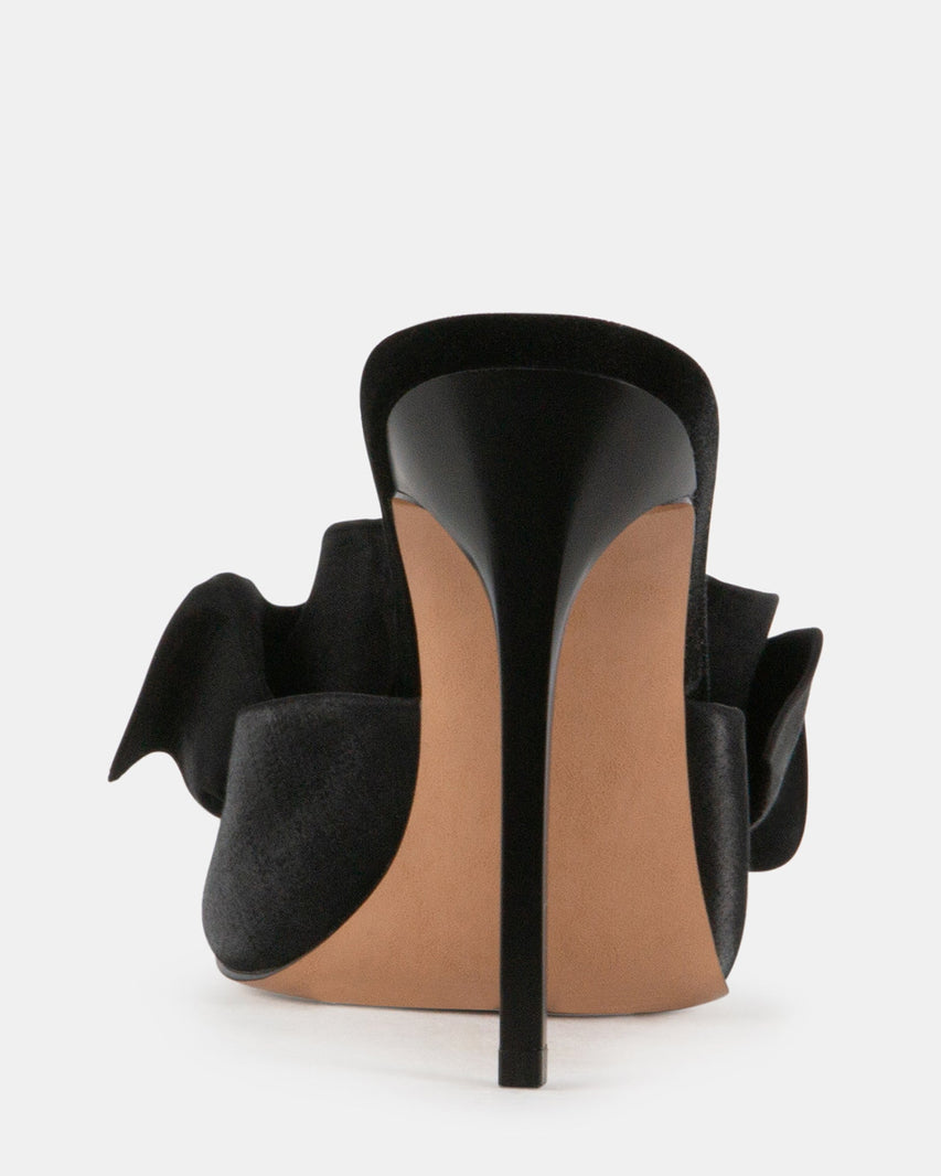 AFFINITY BLACK SATIN - Women's Shoes - Steve Madden Canada