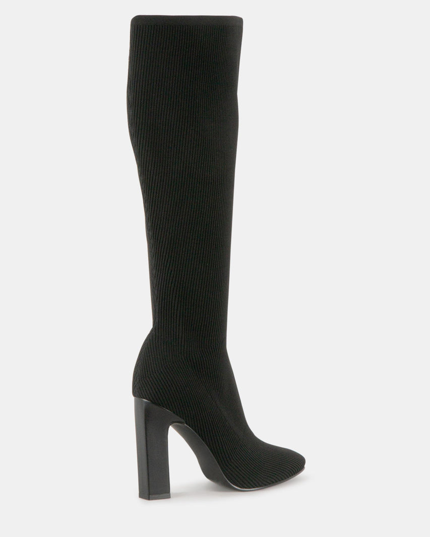 ARIA BLACK KNIT - Women's Shoes - Steve Madden Canada