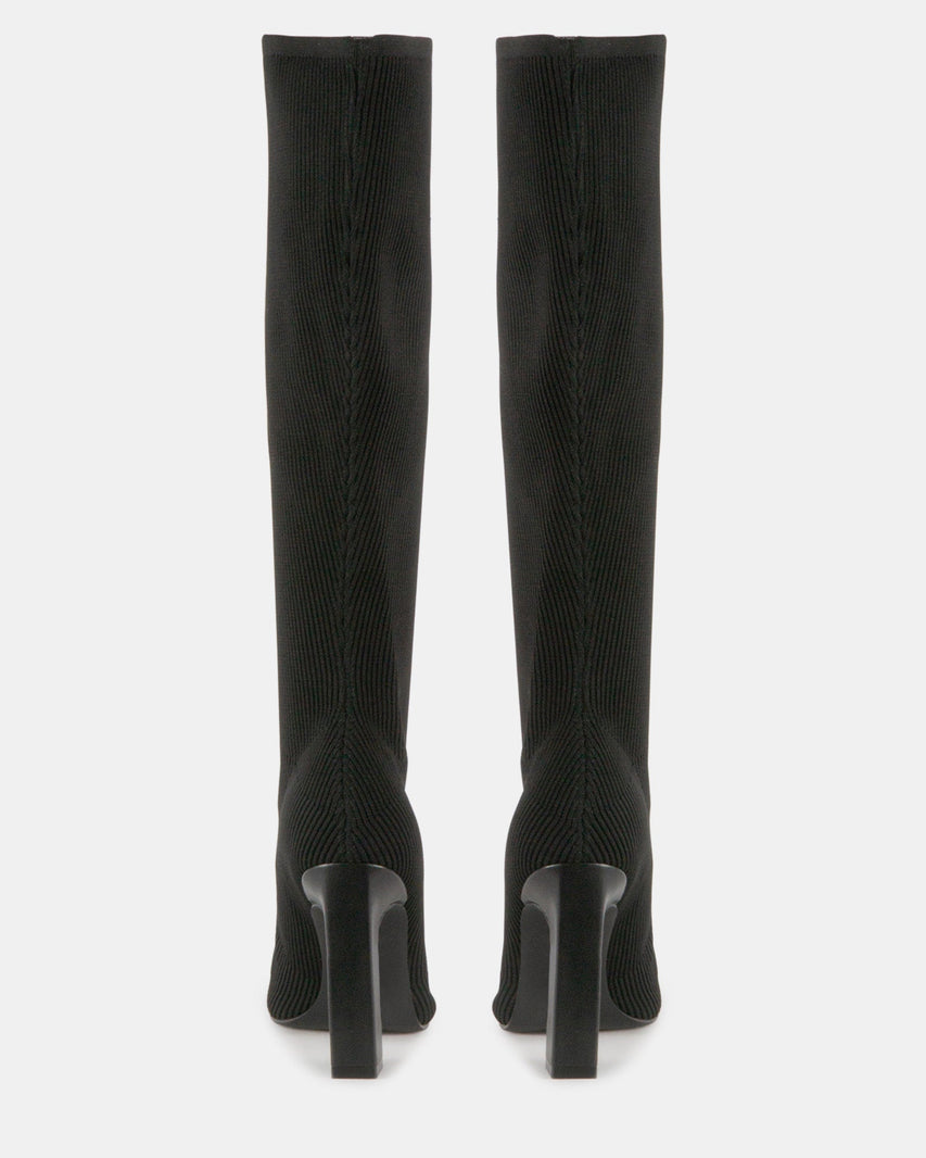 ARIA BLACK KNIT - Women's Shoes - Steve Madden Canada