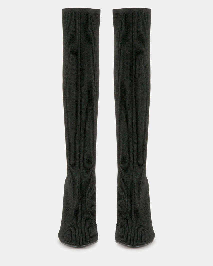 ARIA BLACK KNIT - Women's Shoes - Steve Madden Canada