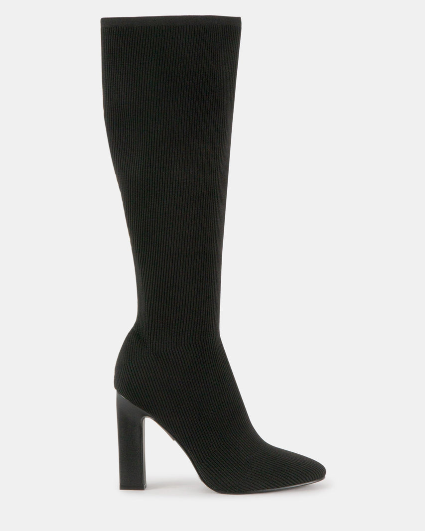 ARIA BLACK KNIT - Women's Shoes - Steve Madden Canada