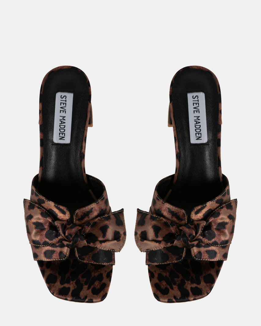 BABE LEOPARD SATIN - Women's Shoes - Steve Madden Canada