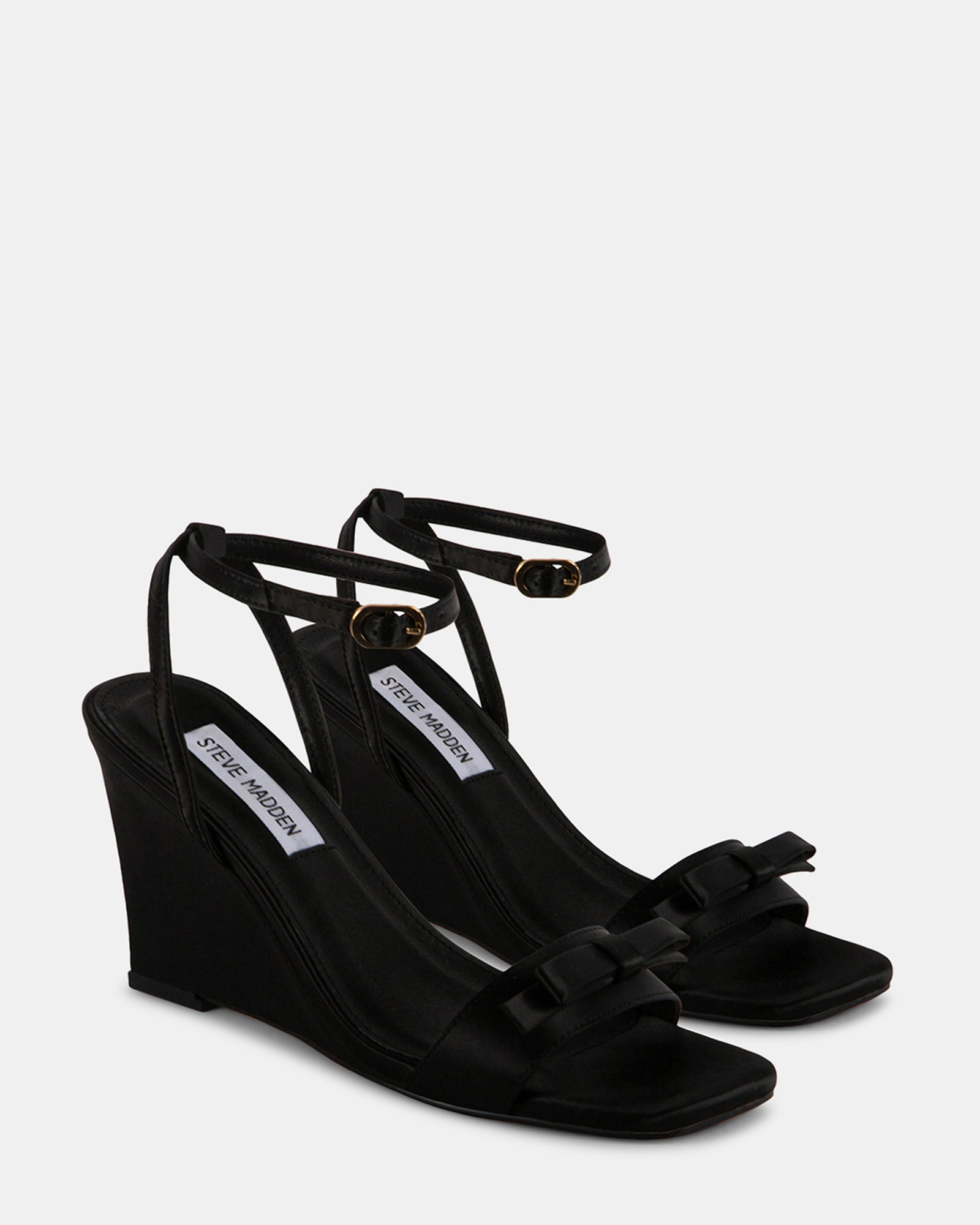 DASHY BLACK SATIN - Women's Shoes - Steve Madden Canada