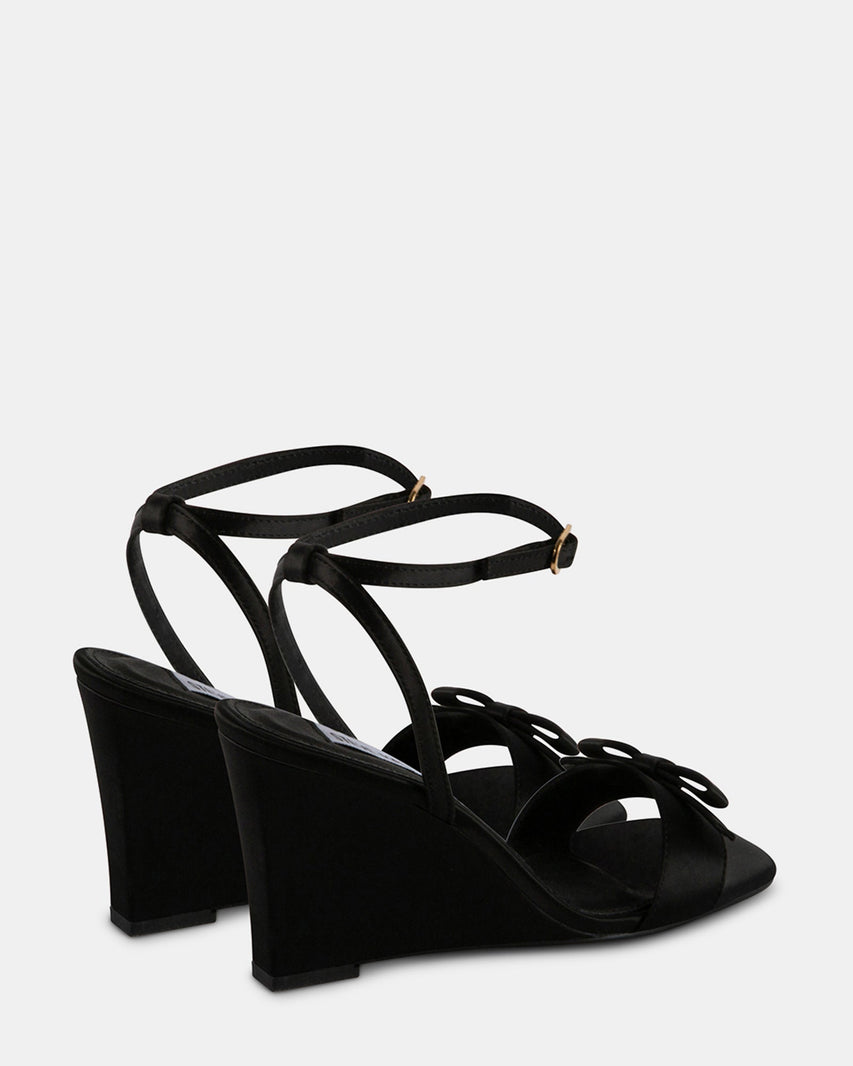 DASHY BLACK SATIN - Women's Shoes - Steve Madden Canada