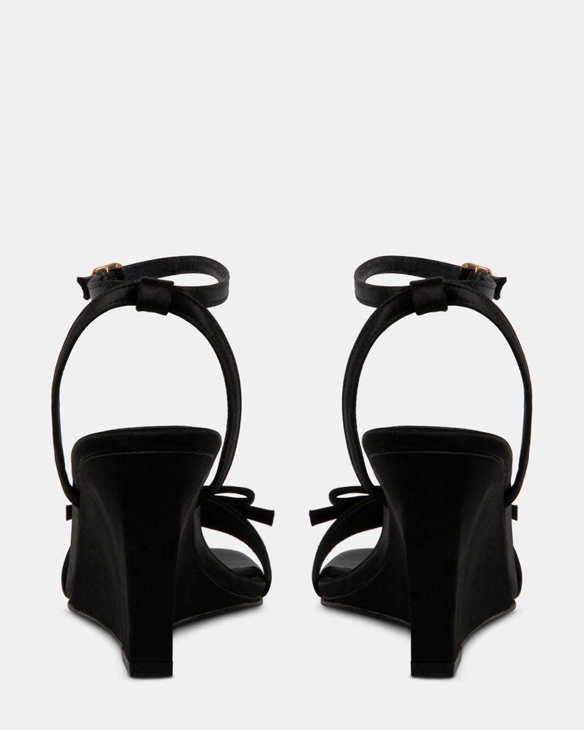 DASHY BLACK SATIN - Women's Shoes - Steve Madden Canada