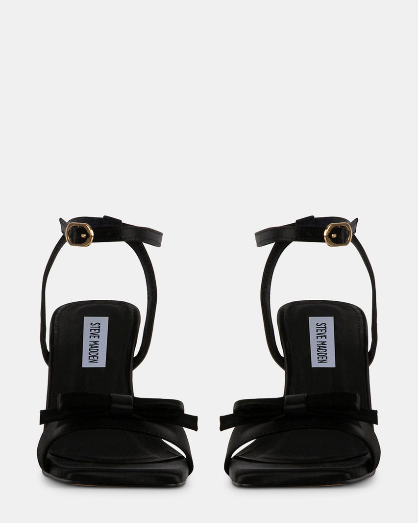 DASHY BLACK SATIN - Women's Shoes - Steve Madden Canada