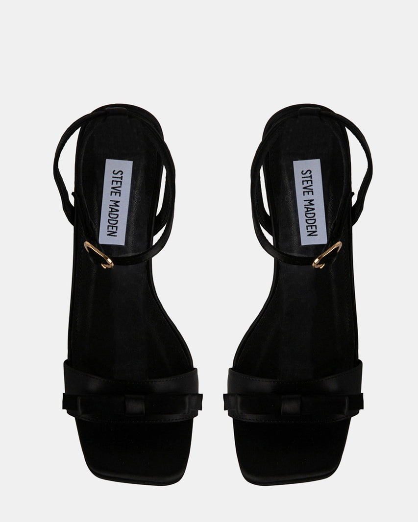DASHY BLACK SATIN - Women's Shoes - Steve Madden Canada