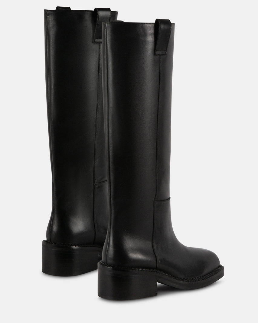 ESCAPADE BLACK LEATHER - Women's Shoes - Steve Madden Canada