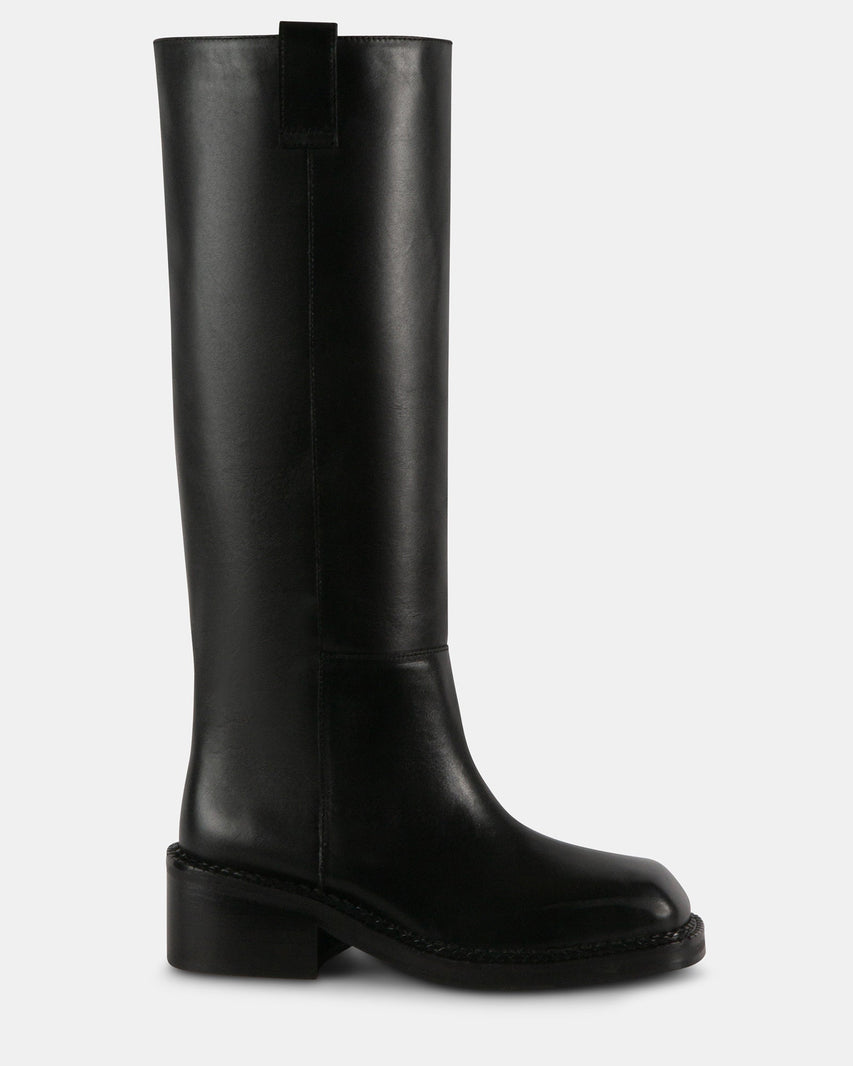 ESCAPADE BLACK LEATHER - Women's Shoes - Steve Madden Canada