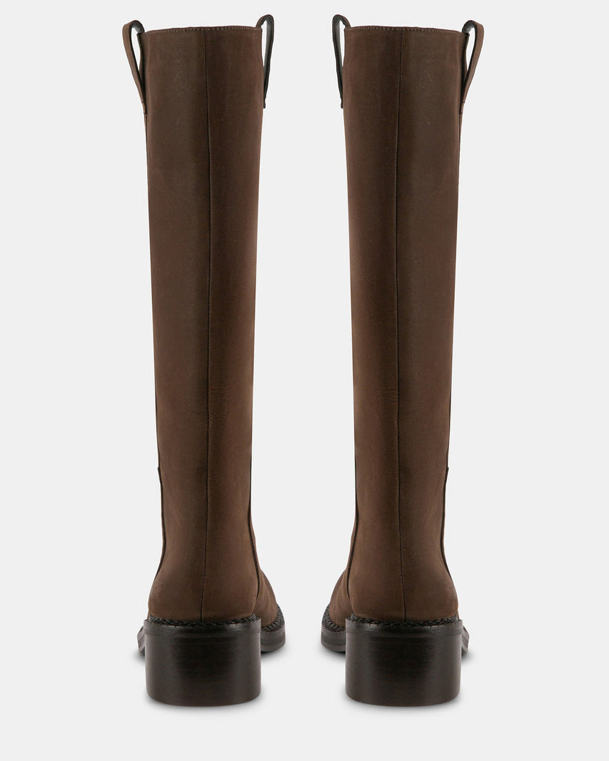 ESCAPADE BROWN NUBUCK - Women's Shoes - Steve Madden Canada