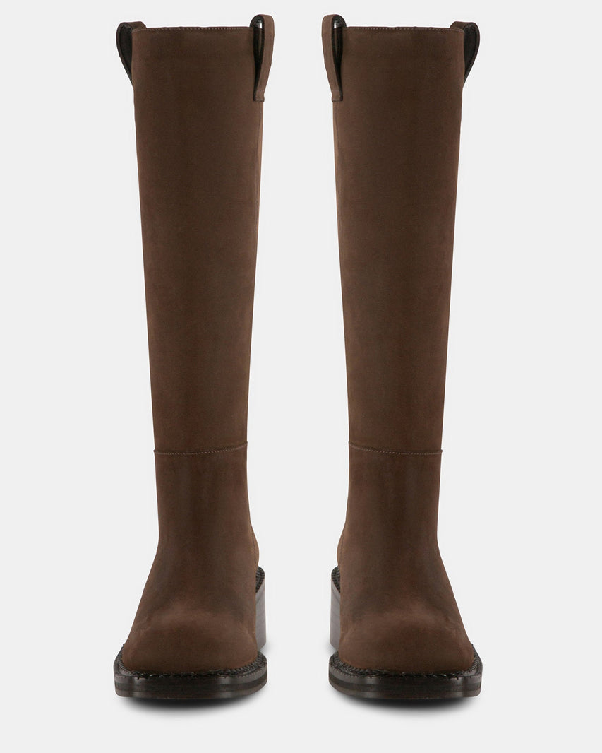 ESCAPADE BROWN NUBUCK - Women's Shoes - Steve Madden Canada