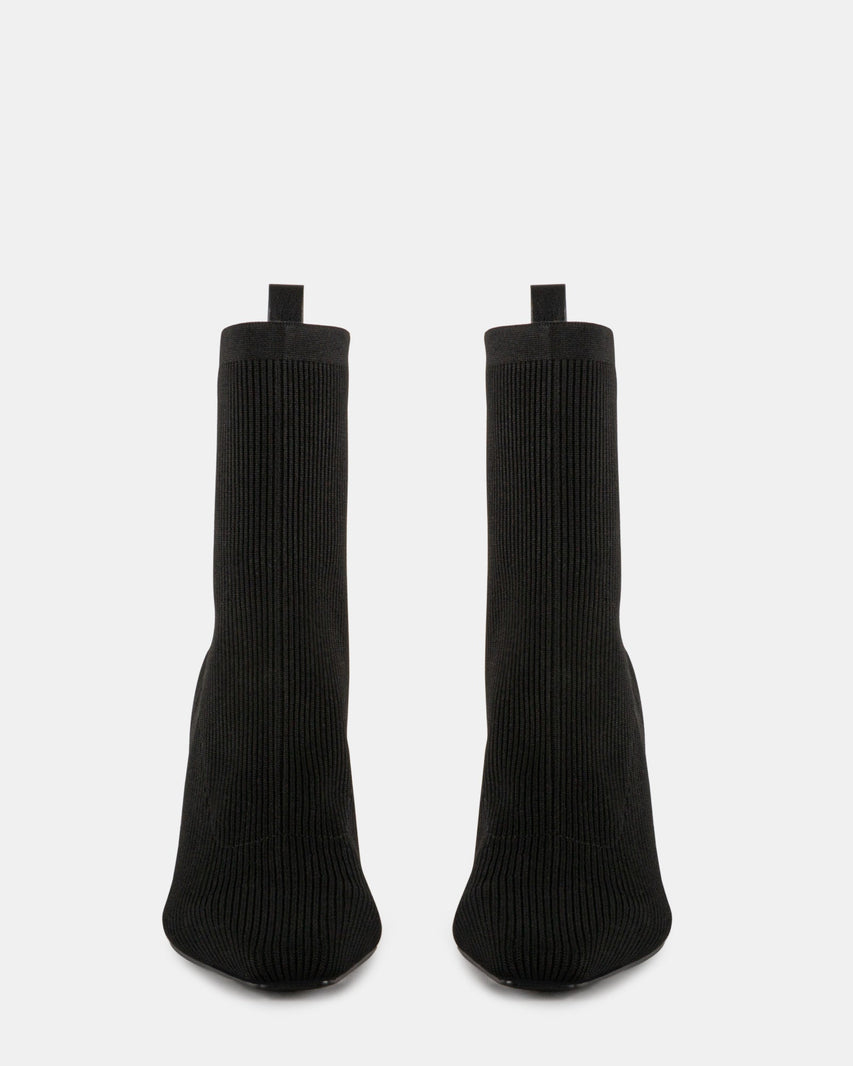 FREIDA BLACK KNIT - Women's Shoes - Steve Madden Canada