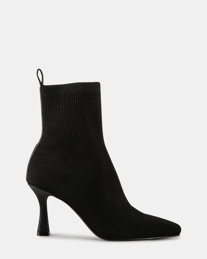 FREIDA BLACK KNIT - Women's Shoes - Steve Madden Canada
