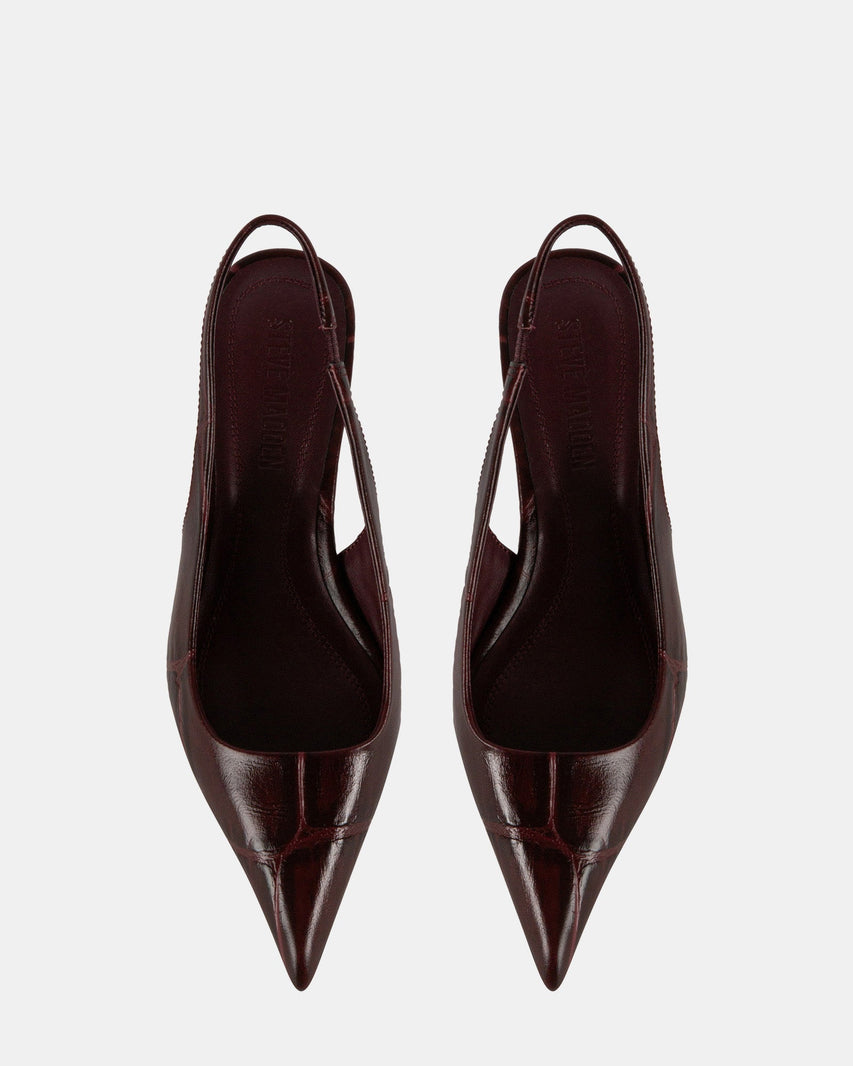 KITTIE-C BURGUNDY EXOTIC - Women's Shoes - Steve Madden Canada