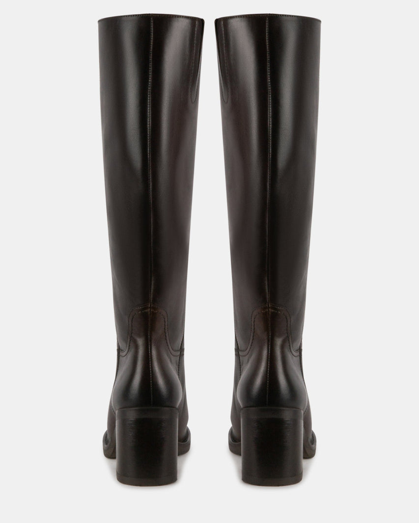MIRACLE BROWN LEATHER - Women's Shoes - Steve Madden Canada
