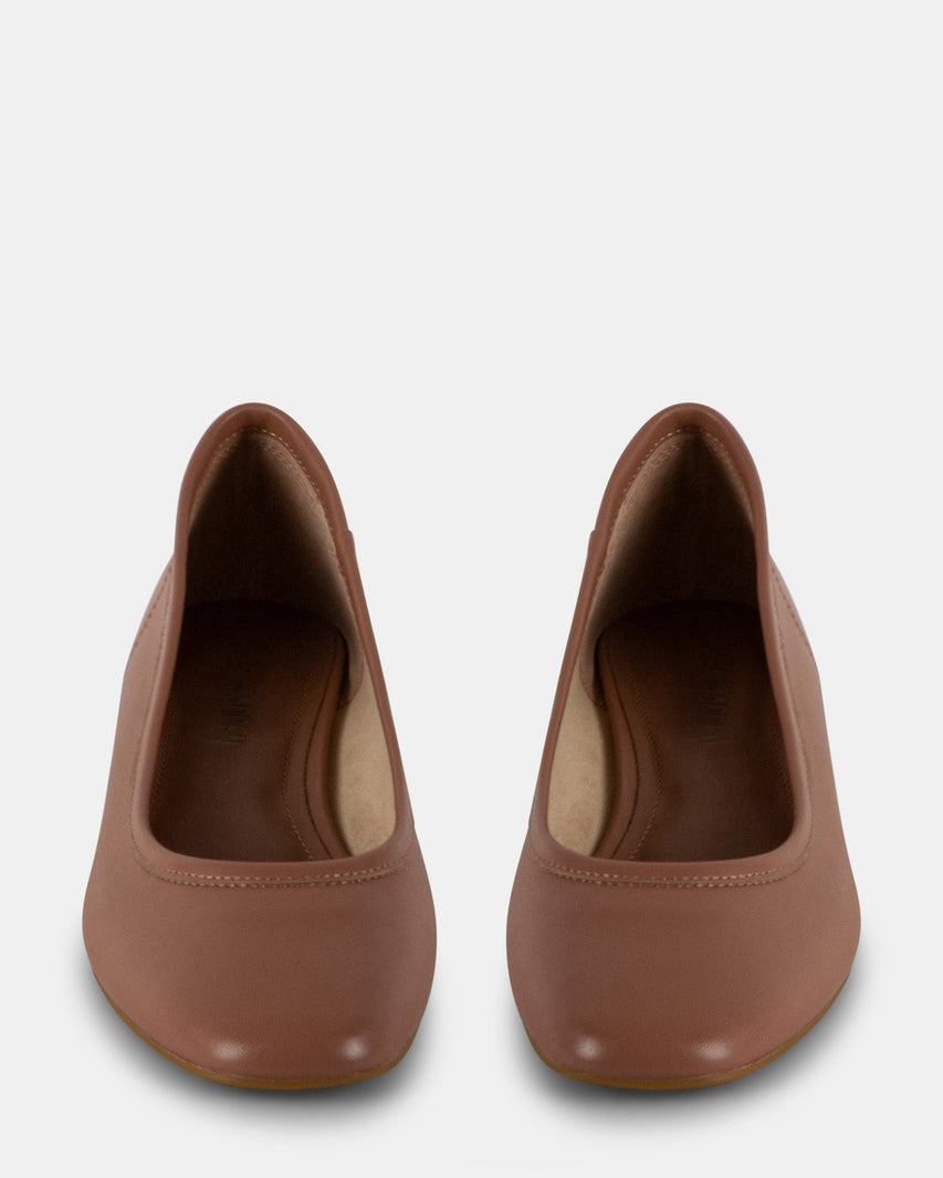 MOLLIE TAUPE LEATHER - Women's Shoes - Steve Madden Canada