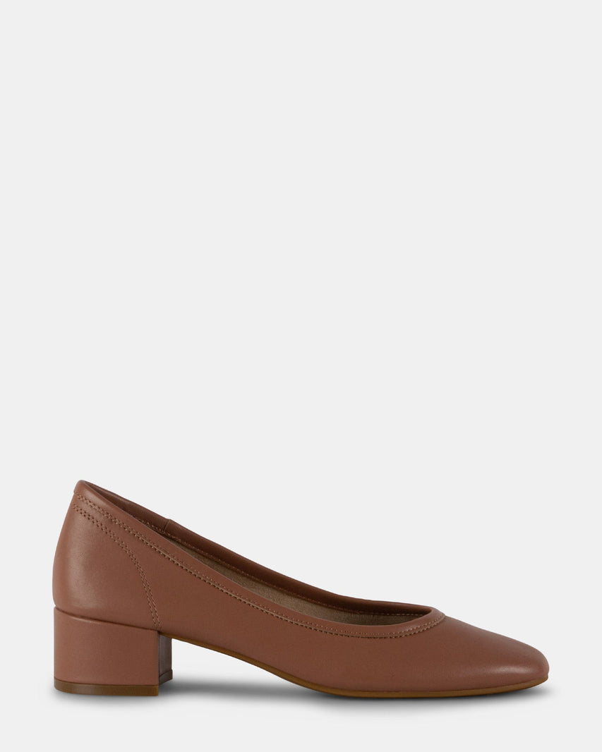 MOLLIE TAUPE LEATHER - Women's Shoes - Steve Madden Canada