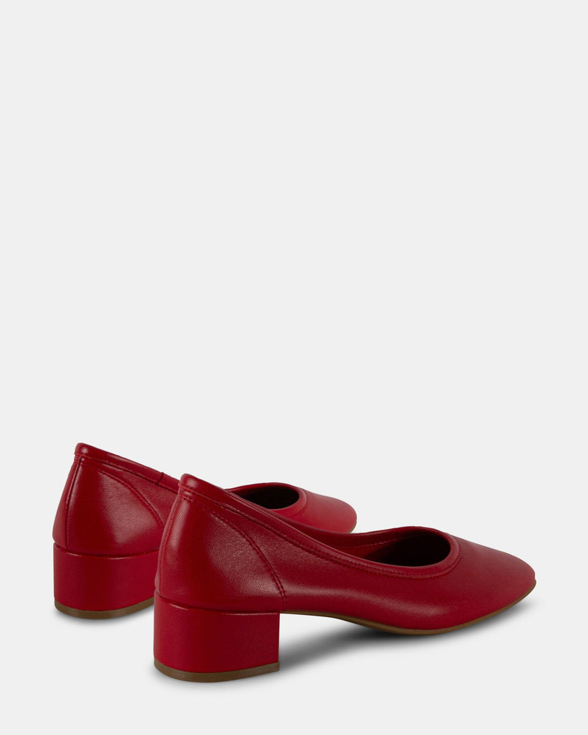 MOLLIE RED LEATHER - Women's Shoes - Steve Madden Canada