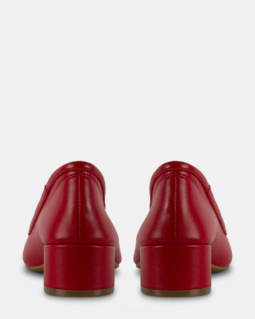 MOLLIE RED LEATHER - Women's Shoes - Steve Madden Canada