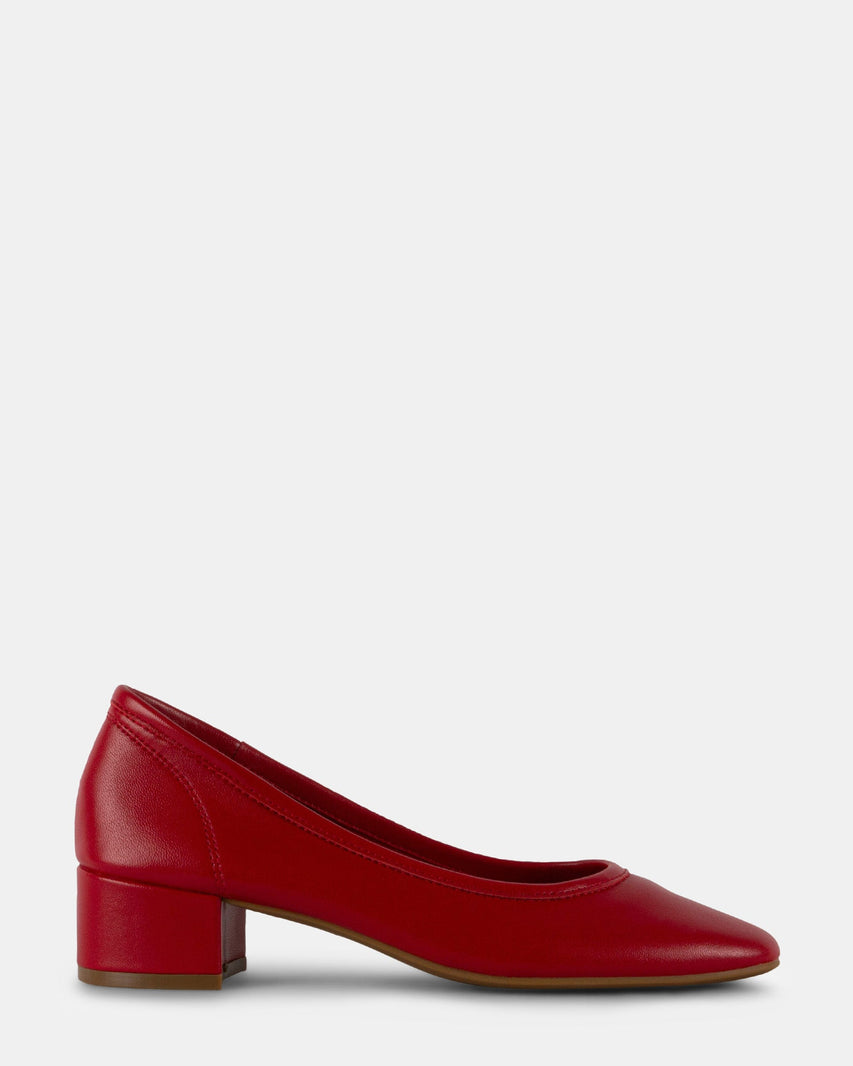 MOLLIE RED LEATHER - Women's Shoes - Steve Madden Canada