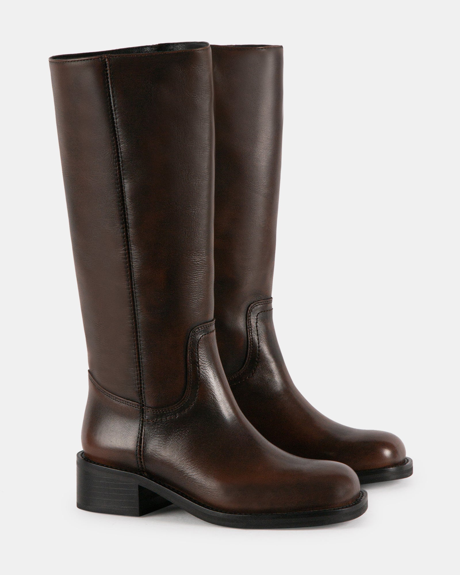 RIGGSS BROWN LEATHER - Women's Shoes - Steve Madden Canada