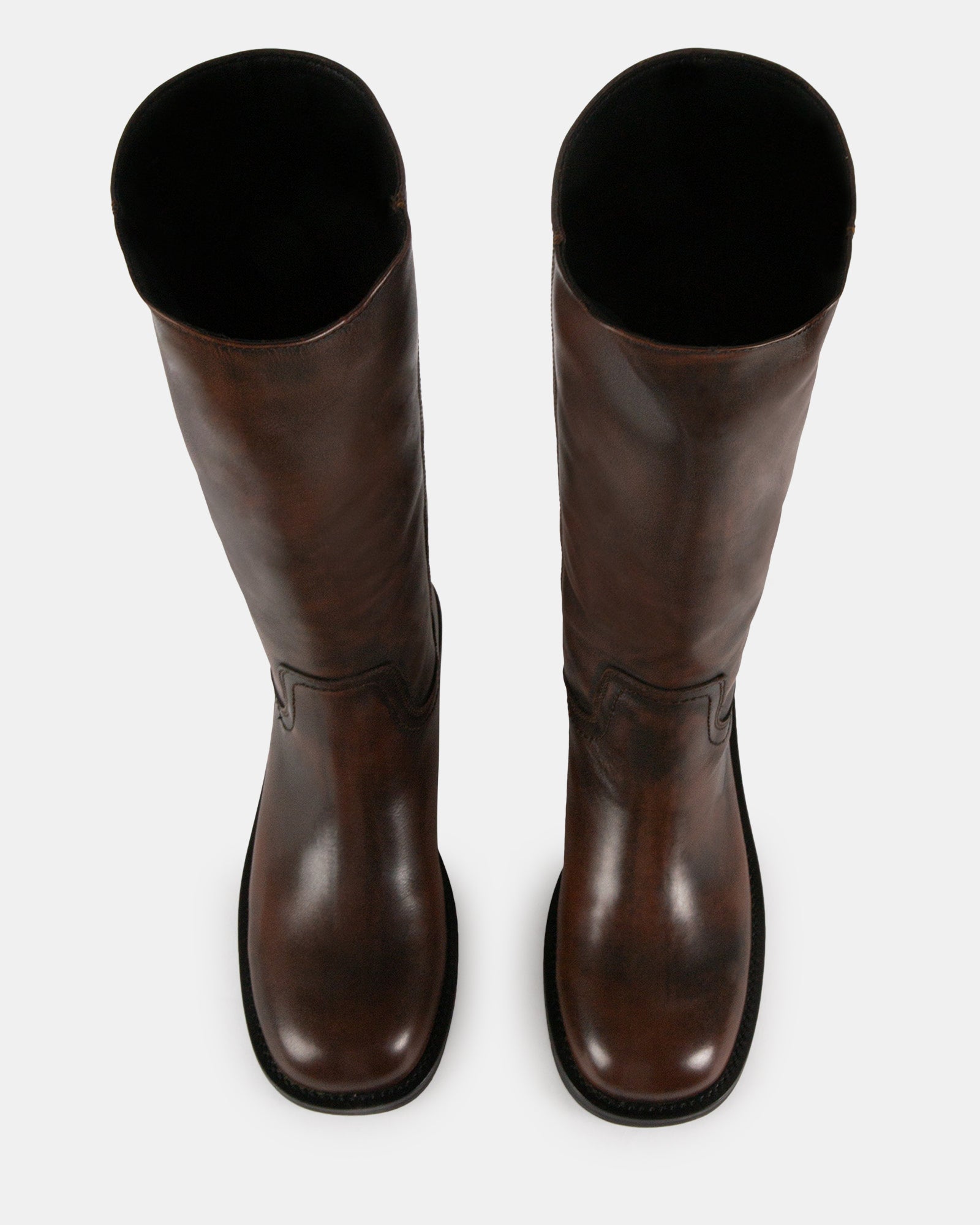 RIGGSS BROWN LEATHER - Women's Shoes - Steve Madden Canada