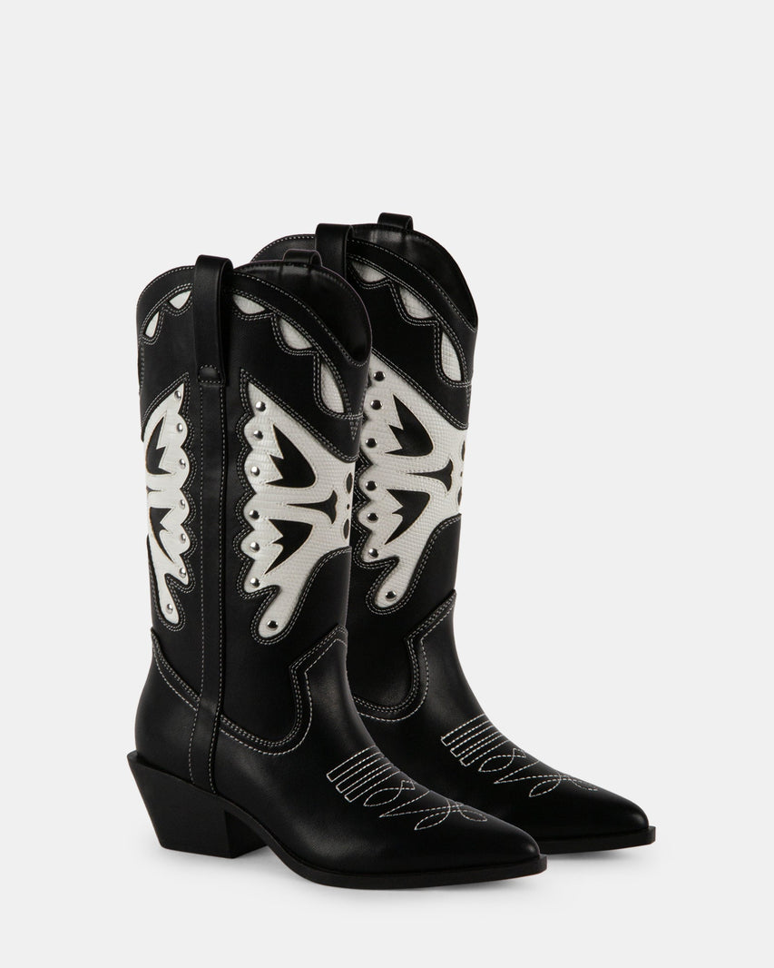 SALOONN BLACK MULTI - Women's Shoes - Steve Madden Canada