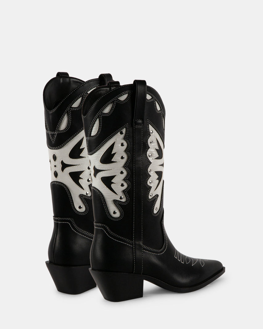 SALOONN BLACK MULTI - Women's Shoes - Steve Madden Canada