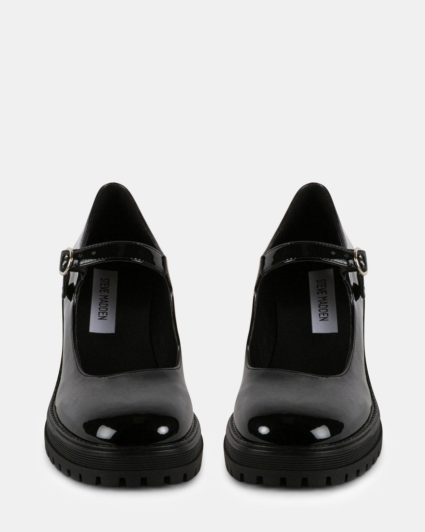 TRANSLTE BLACK PATENT - Women's Shoes - Steve Madden Canada
