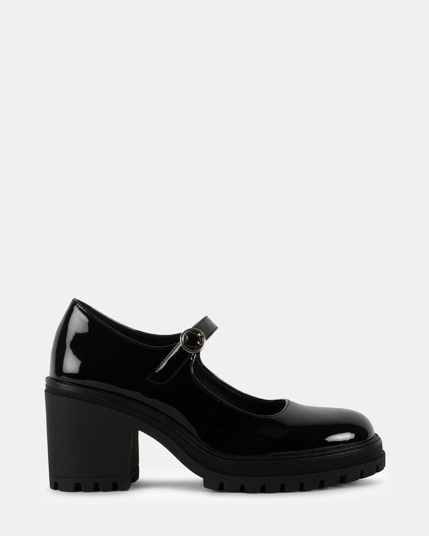 TRANSLTE BLACK PATENT - Women's Shoes - Steve Madden Canada