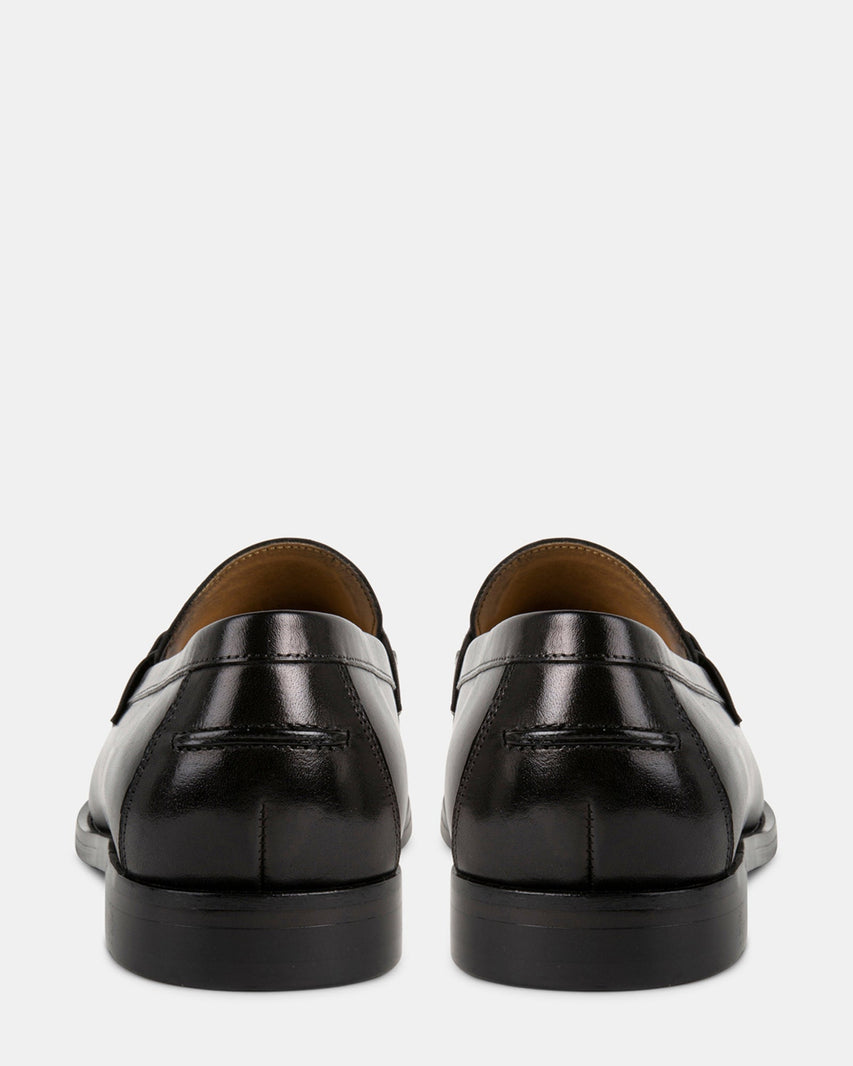 DOLPH BLACK LEATHER - Men's Shoes - Steve Madden Canada
