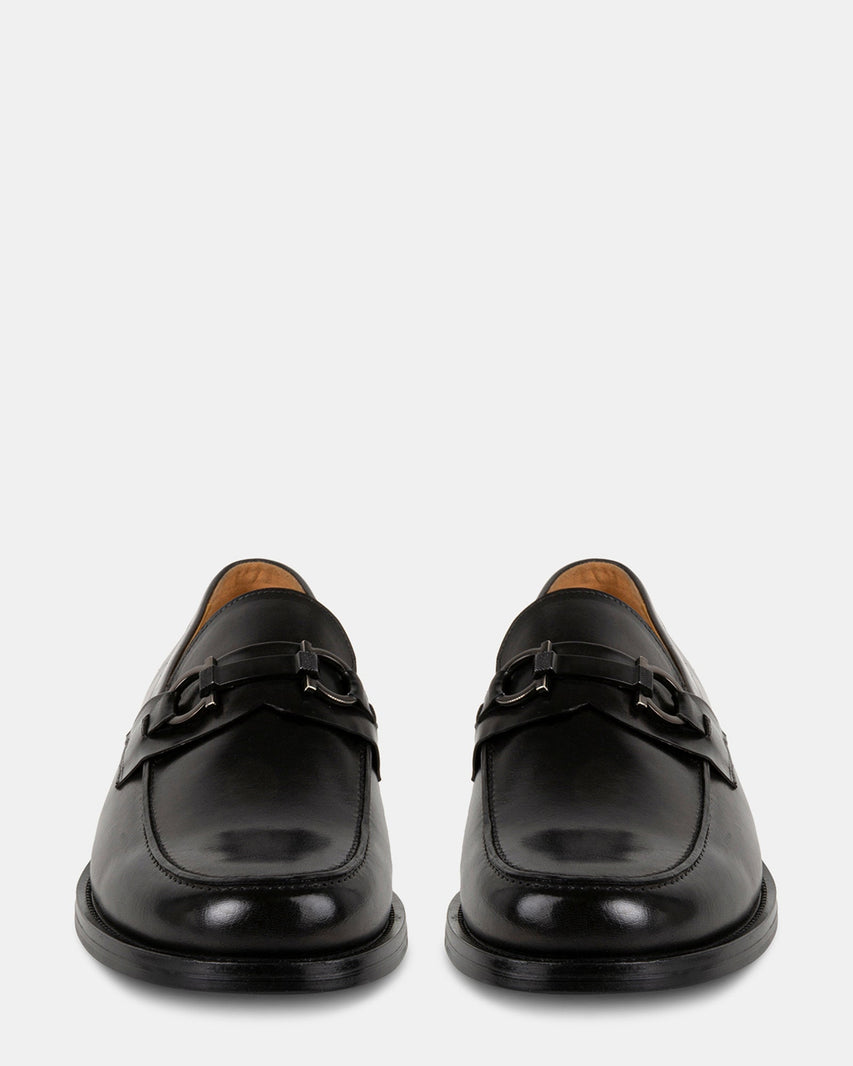 DOLPH BLACK LEATHER - Men's Shoes - Steve Madden Canada